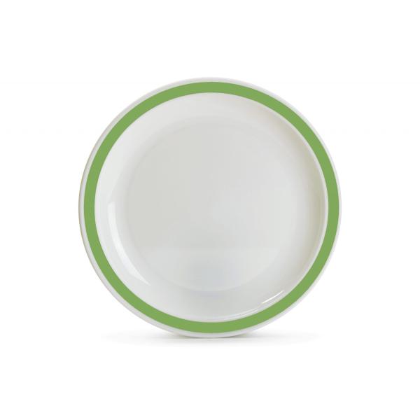 25.5cm-Patterned-Plate---Green